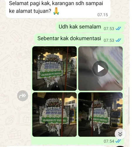 Pengiriman Papan Bunga Selamat Terminal Manado
