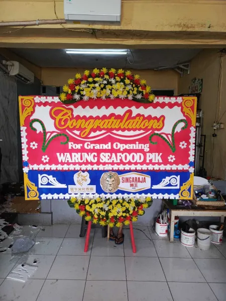 Papan Bunga Ucapan Selamat Terminal Manado