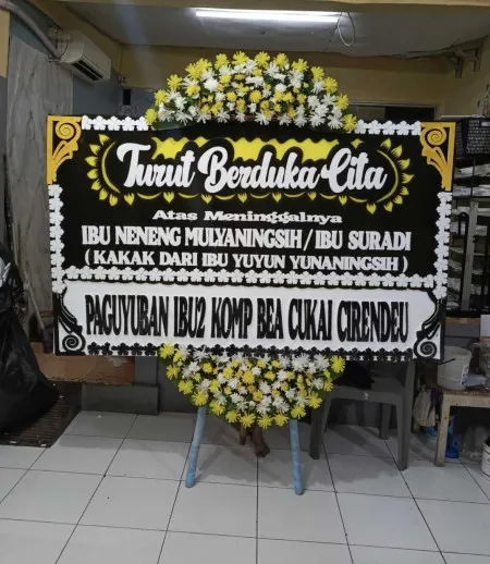 Papan Bunga Duka Terminal Manado
